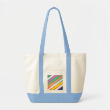 Candystripe impulstoto tote bags