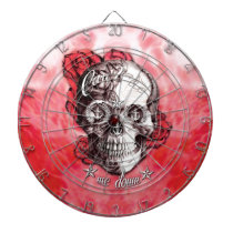 Can't tie me down nautical skull in red and white. piltavlor