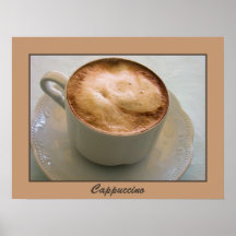 Cappuccino italienskt kaffe affisch