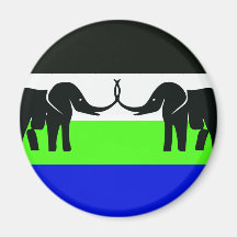 Caprivi Bantustan, Myanmar flagga Kylskåps Magneter
