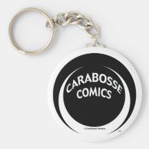 Carabosse tecknadlogotyp Keychain Nyckel Ringar