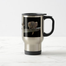 Caracal katt som huka sig ned travel mug kaffe koppar