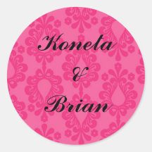 card2 kopierar, Koneta& Brianbridalshowertsickers Runda Klistermärken