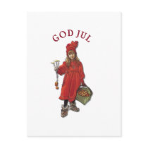 Carl Larsson: Brita gud Jul Vykort