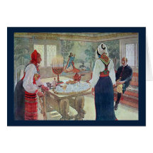 "Carl Larsson - En Bergman Stuga ", Hälsnings Kort
