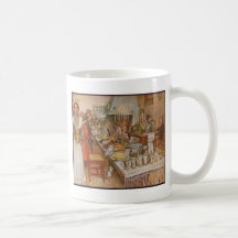 Carl Larsson "julafton ", Kaffe Muggar