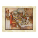 Carl Larsson "julafton ", Vykort