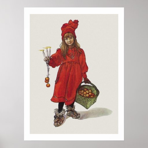 Carl Larsson lite svensk flicka: Brita som Iduna Affisch