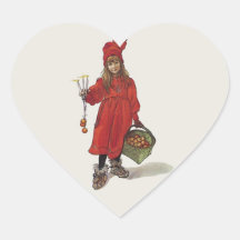 Carl Larsson lite svensk flicka: Brita som Iduna Klistermärken
