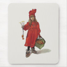 Carl Larsson lite svensk flicka: Brita som Iduna Musmattor