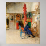 Carl Larsson: Snurret rullar Print