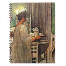 Carl Larsson St Lucia dagjul i sverige Anteckningsböcker