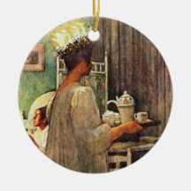 Carl Larsson St Lucia dagjul i sverige Julgranskulor