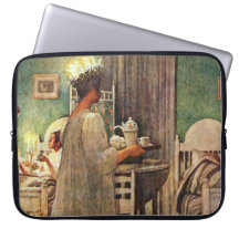 Carl Larsson St Lucia dagjul i sverige Laptopskydd Fodral