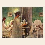 Carl Larsson St Lucia dagjul i sverige vykort