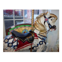 Carosel häst vykort