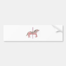 Carousel Horse Design Bumper Sticker