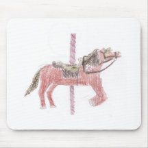 Carousel Horse Design Mousepads