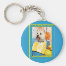 Carson - västra höglands- Terrier -6 Nyckel Ring