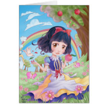 Carte de voeux - Blanche-Neige