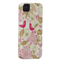 case för iphone 4/4s för fåglar förälskad knappt d