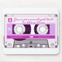 Cassette tape - pink - mouse pads