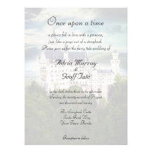 Castle Theme Wedding Invitation