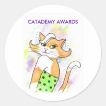 CATADEMY-UTMÄRKELSEAR RUNDA KLISTERMÄRKEN