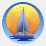 Catamaransegling Runda Klistermärken