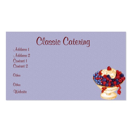 Catering- eller kockvisitkort