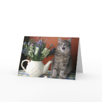 "Caterwaul", sjungande katt Notecard