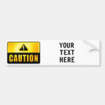 CAUTION undertecknar bildekalet