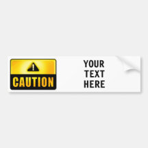 CAUTION undertecknar bildekalet