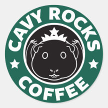 Cavy Rocks Coffee Sticker シール・ステッカー