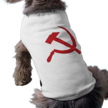 cccp ussr bultar och skäran hund t-shirt