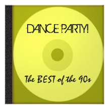 CD inbjudan för dansparty