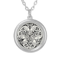 Celtic Birds Pattern Necklace