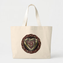 Celtic hjärta hänger lös tote bags