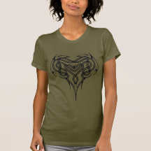 Celtic hjärtafnurra för blått t-shirt