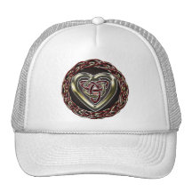 Celtic hjärtahatt trucker kepsar
