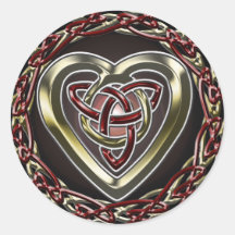 Celtic hjärtaklistermärke