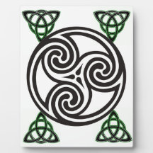 Celtic knyter platta foto plack