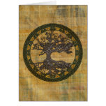 Celtic livets träd [Yggdrasil] Hälsnings Kort