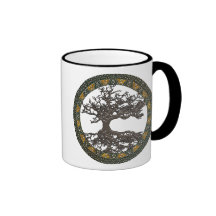 Celtic livets träd [Yggdrasil] Kaffe Koppar
