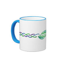 Celtic multifärgadlövgräns Desgin Kaffe Koppar