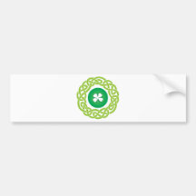 CELTIC RING med SHAMROCKEN Bildekal