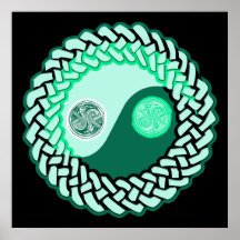 Celtic Yin Yang 3 Affisch