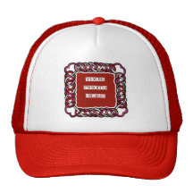 CelticKnotwork för anpassade röd ram Trucker Keps