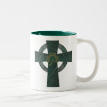 Celtickor med shamrocken muggar