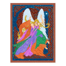 CelticNouveau ängel Vykort